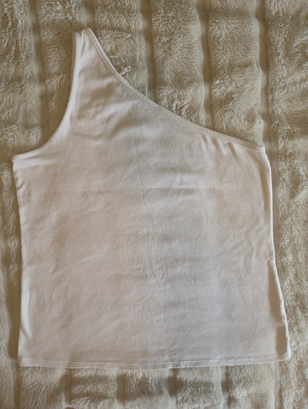 A New Day White Ribbed Tank Top